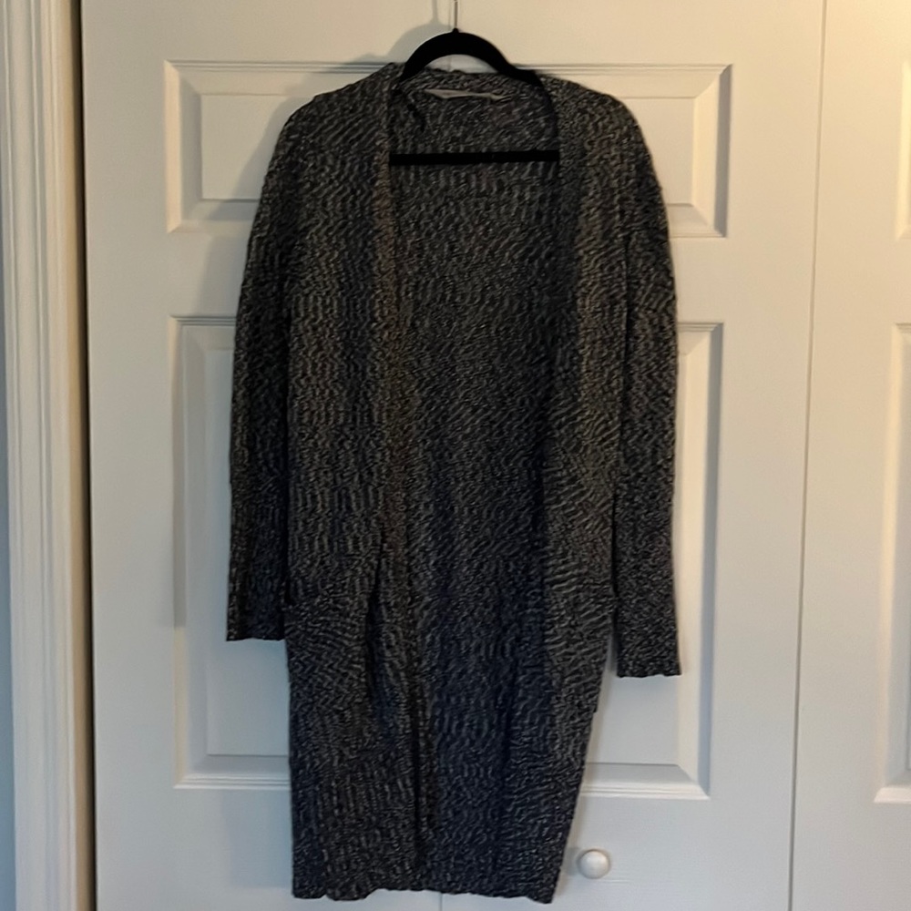 Athleta Navy and White Cardigan/Wrap